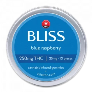 Front of Blue Raspberry 250mg Tin