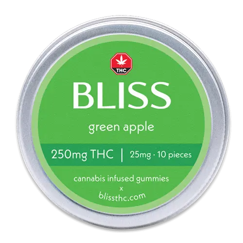 Front of Green Apple 250mg Tin