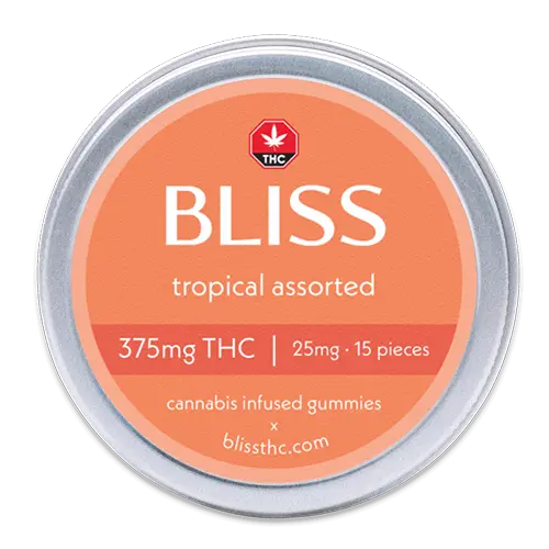 Front of Tropical Assorted 375mg Tin